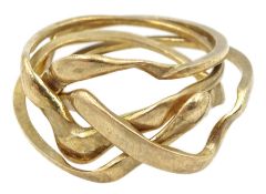 9ct gold puzzle ring by Uno-A-Erre