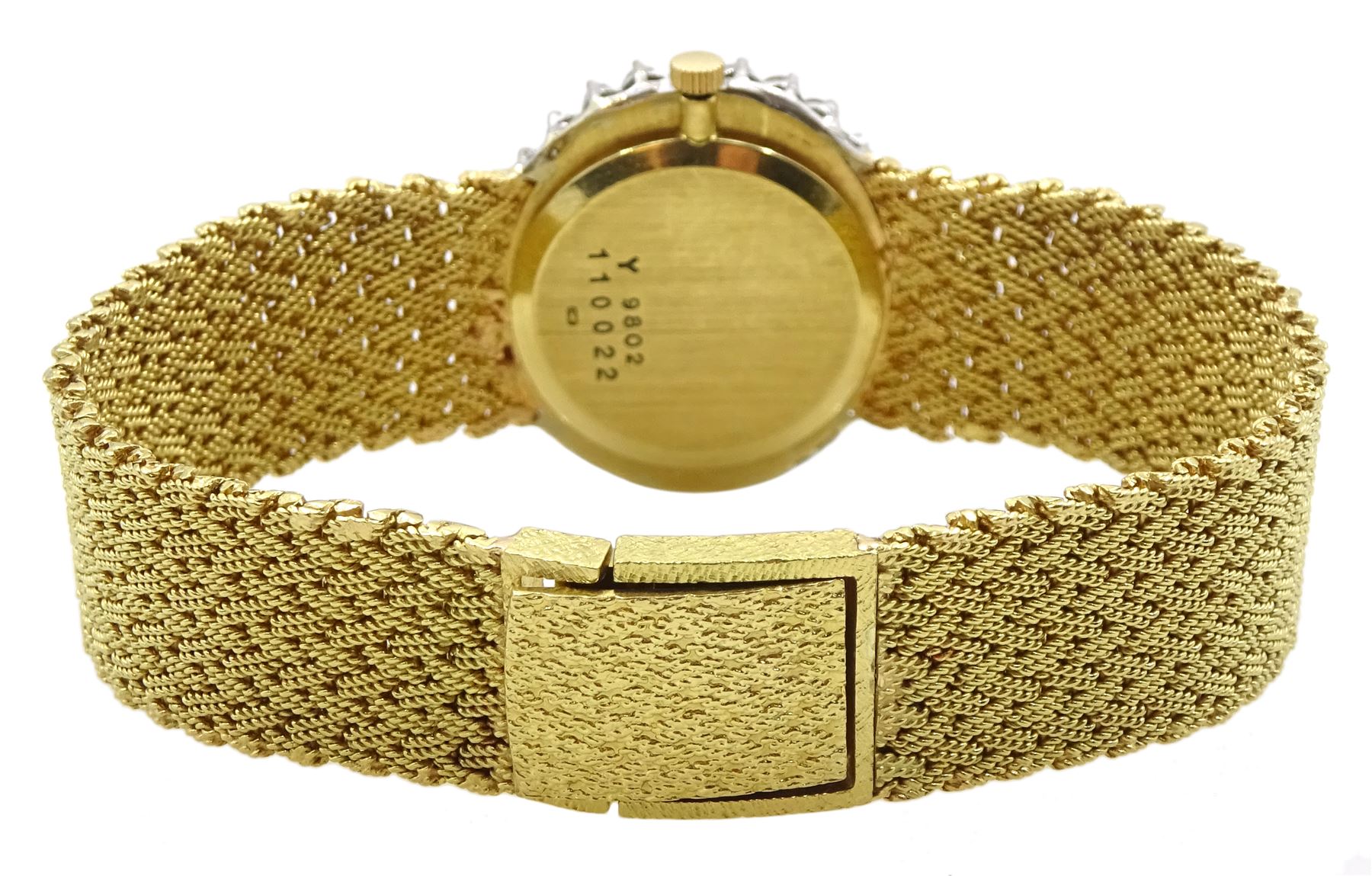 Bueche Girod ladies 18ct gold manual wind wristwatch - Image 3 of 4
