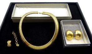 Christian Dior jewellery including expanding snake link collar necklace