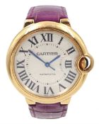 Cartier Ballon Bleu ladies 18ct rose gold automatic wristwatch
