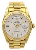 Rolex Oyster Perpetual Day-Date 1970's gentleman's 18ct gold wristwatch