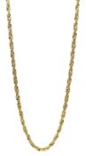 Garrard & Co 18ct gold fancy rectangular link necklace