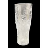 Lalique Elves frosted glass vase