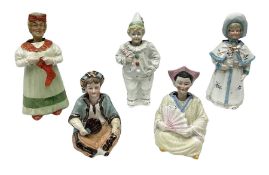 Five Victorian and later nodding figures