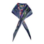 Hermès 'Les Folies Du Ciel' plisse silk scarf, designed by Loïc Dubigeon