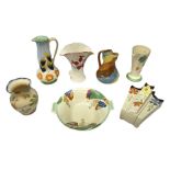 Group of Art Deco ceramics