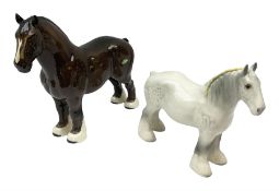 Two Beswick horse figures