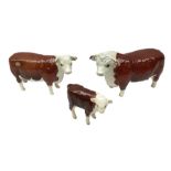 Beswick Hereford family group