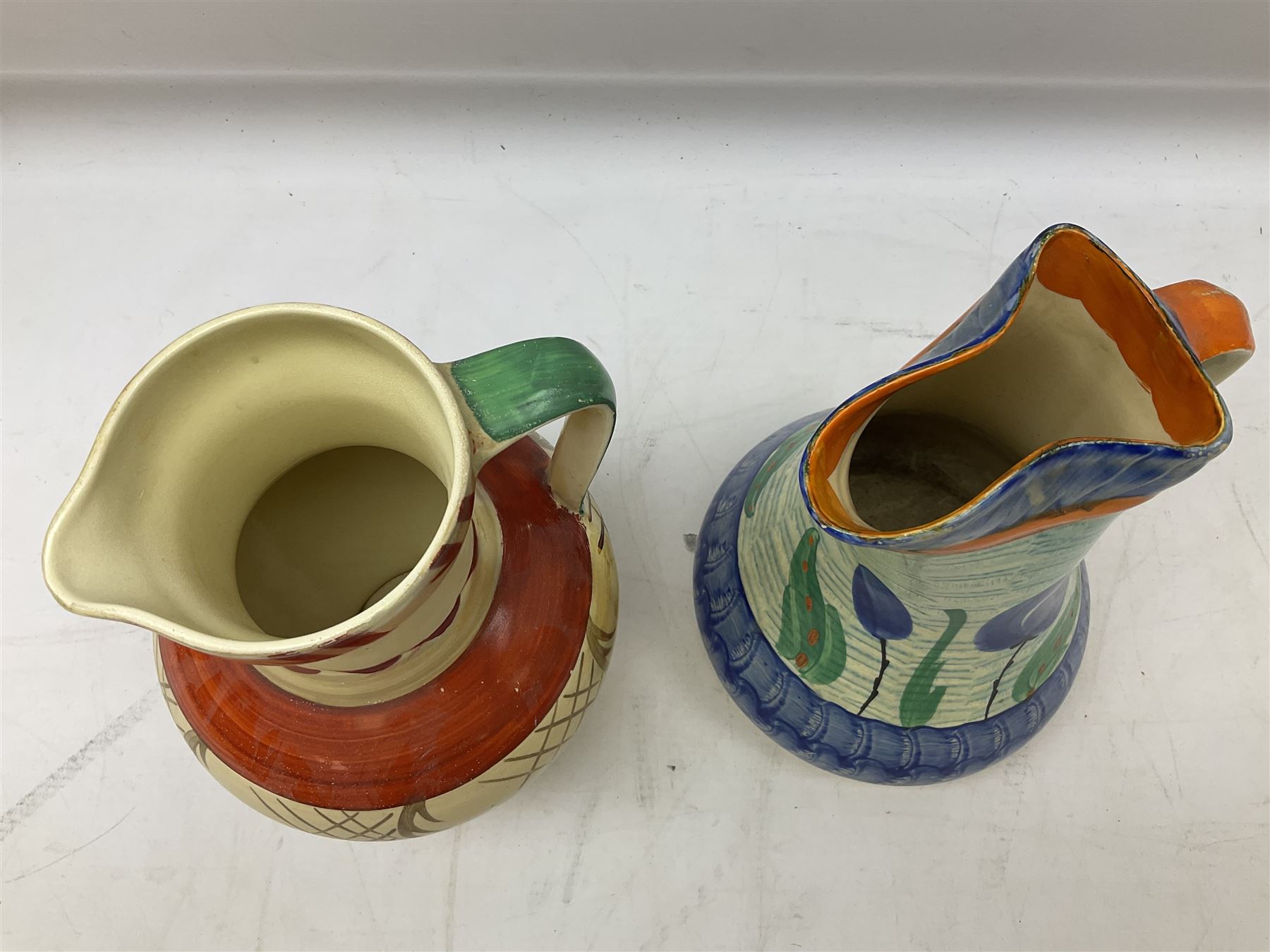 Seven Myott Son & Co hand painted jugs - Image 2 of 14