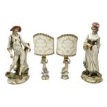 Pair of Capodimonte table lamps