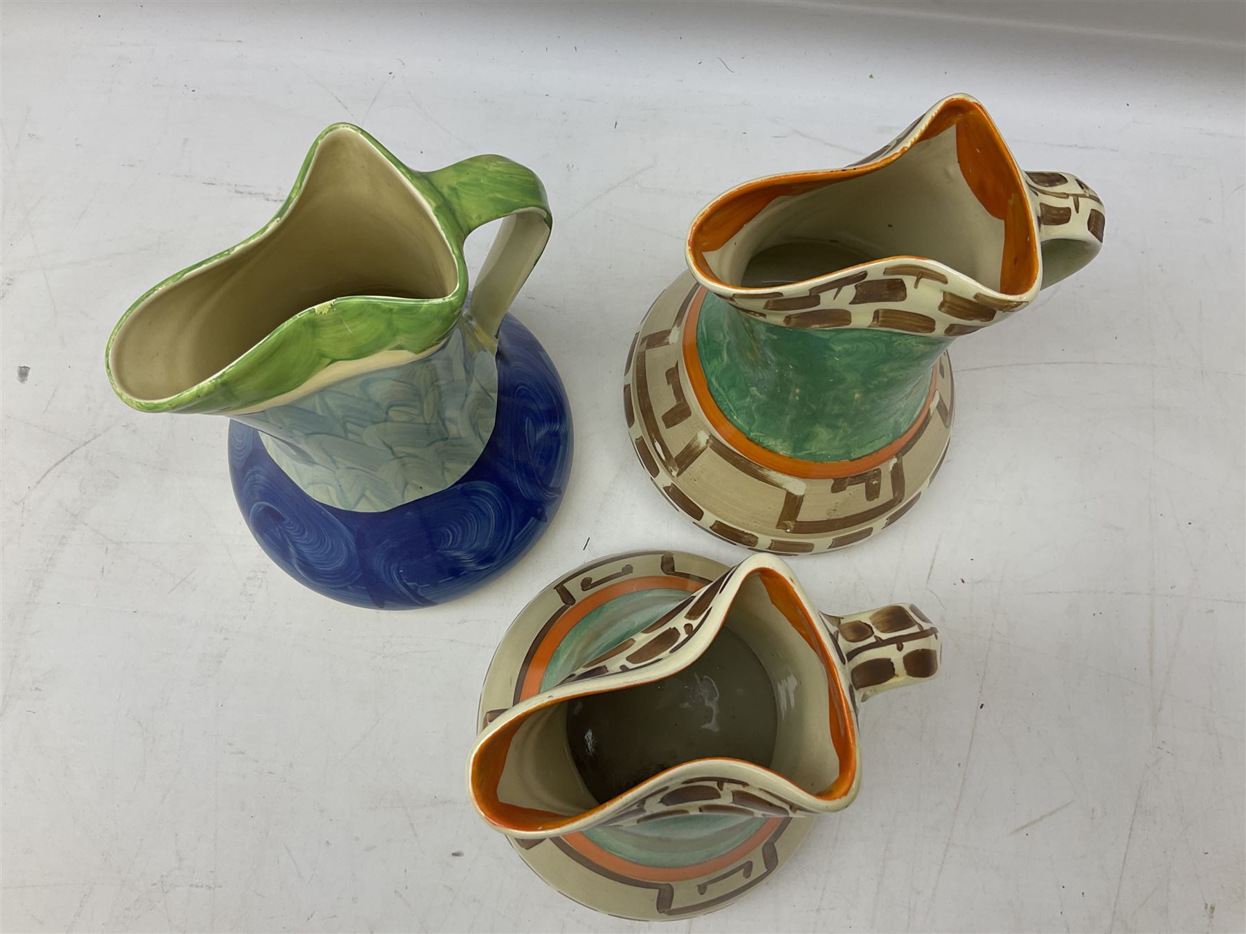 Seven Myott Son & Co hand painted jugs - Image 10 of 14