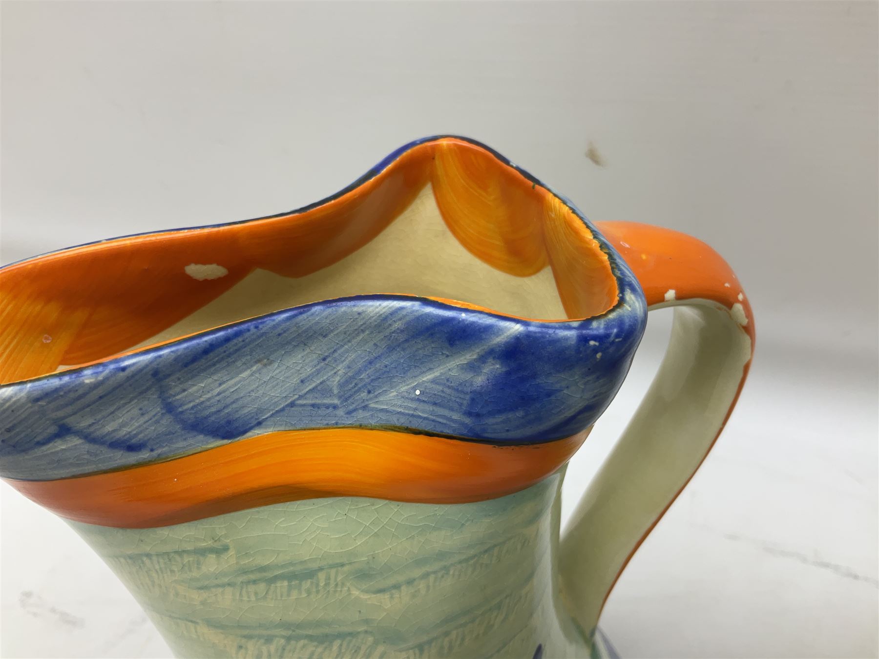 Seven Myott Son & Co hand painted jugs - Image 7 of 14