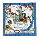 Hermes 'Le Timbalier' silk scarf