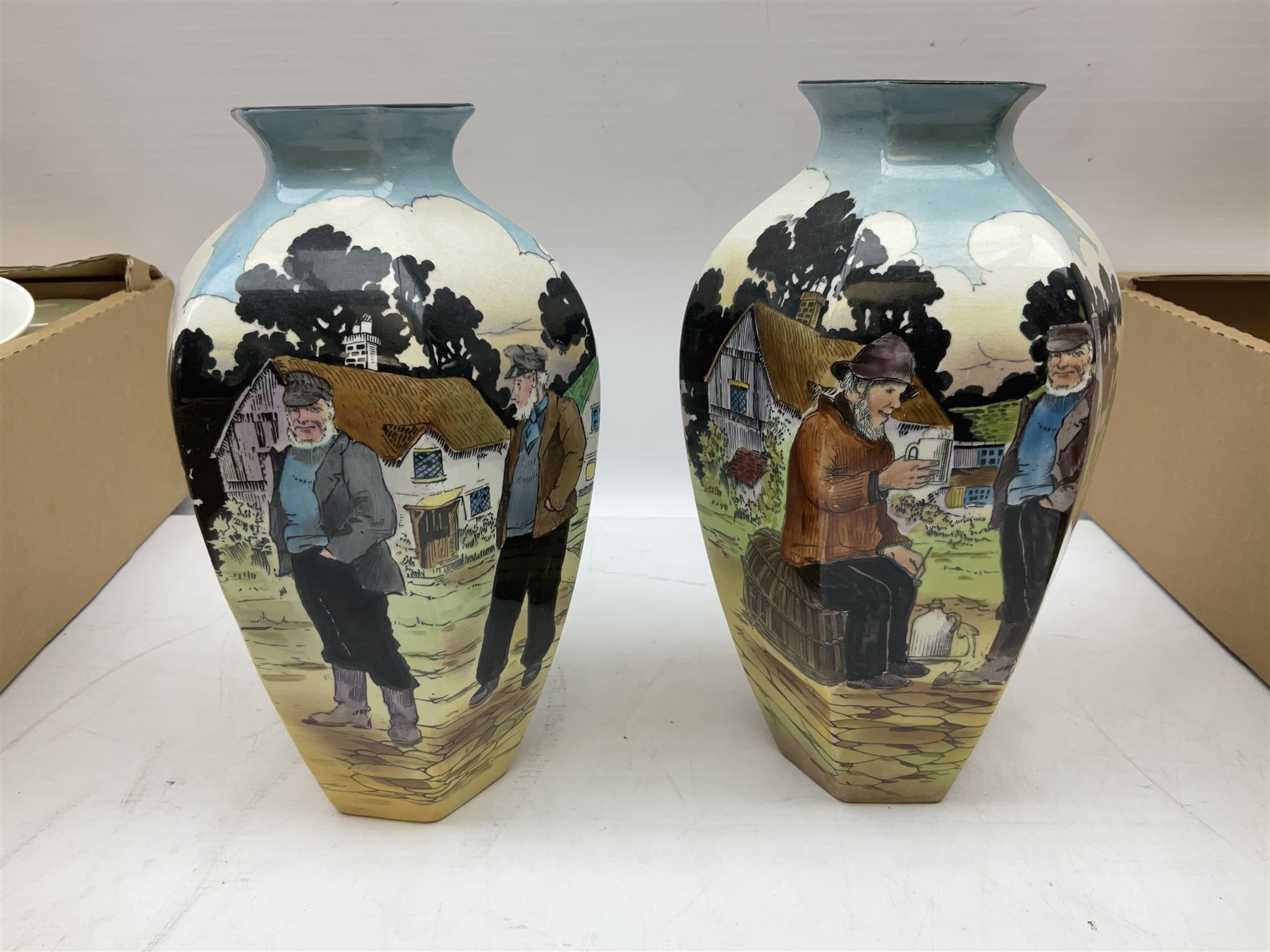 Pair of Grimwades Quaint Characters vases - Image 6 of 10