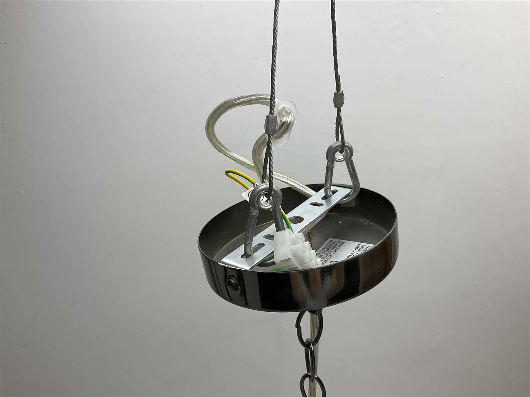 Three contemporary metal beaded chandeliers retailed by Next - Image 11 of 11