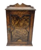 Miniature oak smokers cabinet