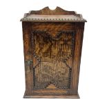 Miniature oak smokers cabinet