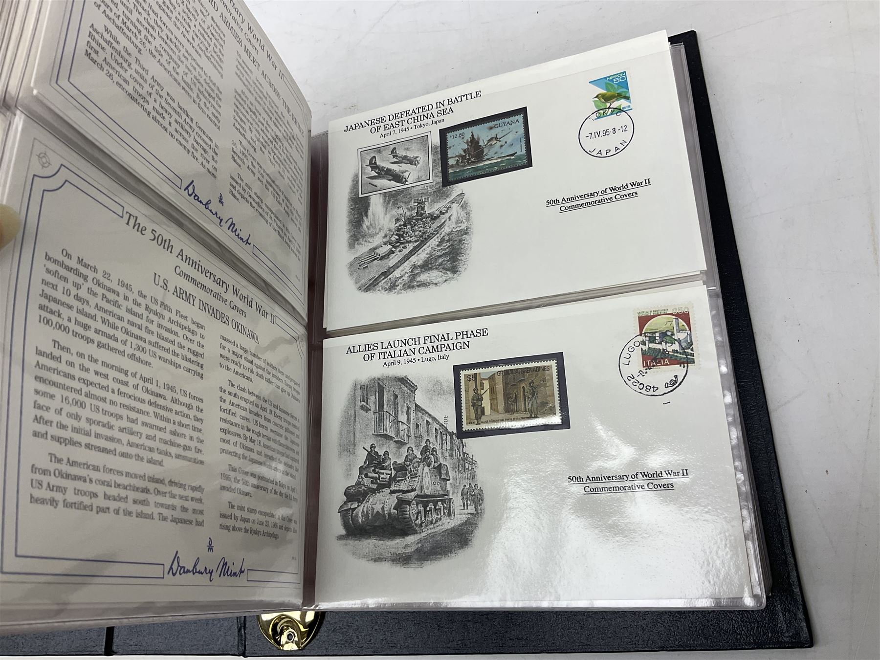 Three albums of 'The 50th Anniversary World War II Commemorative Covers Collection' - Image 6 of 8