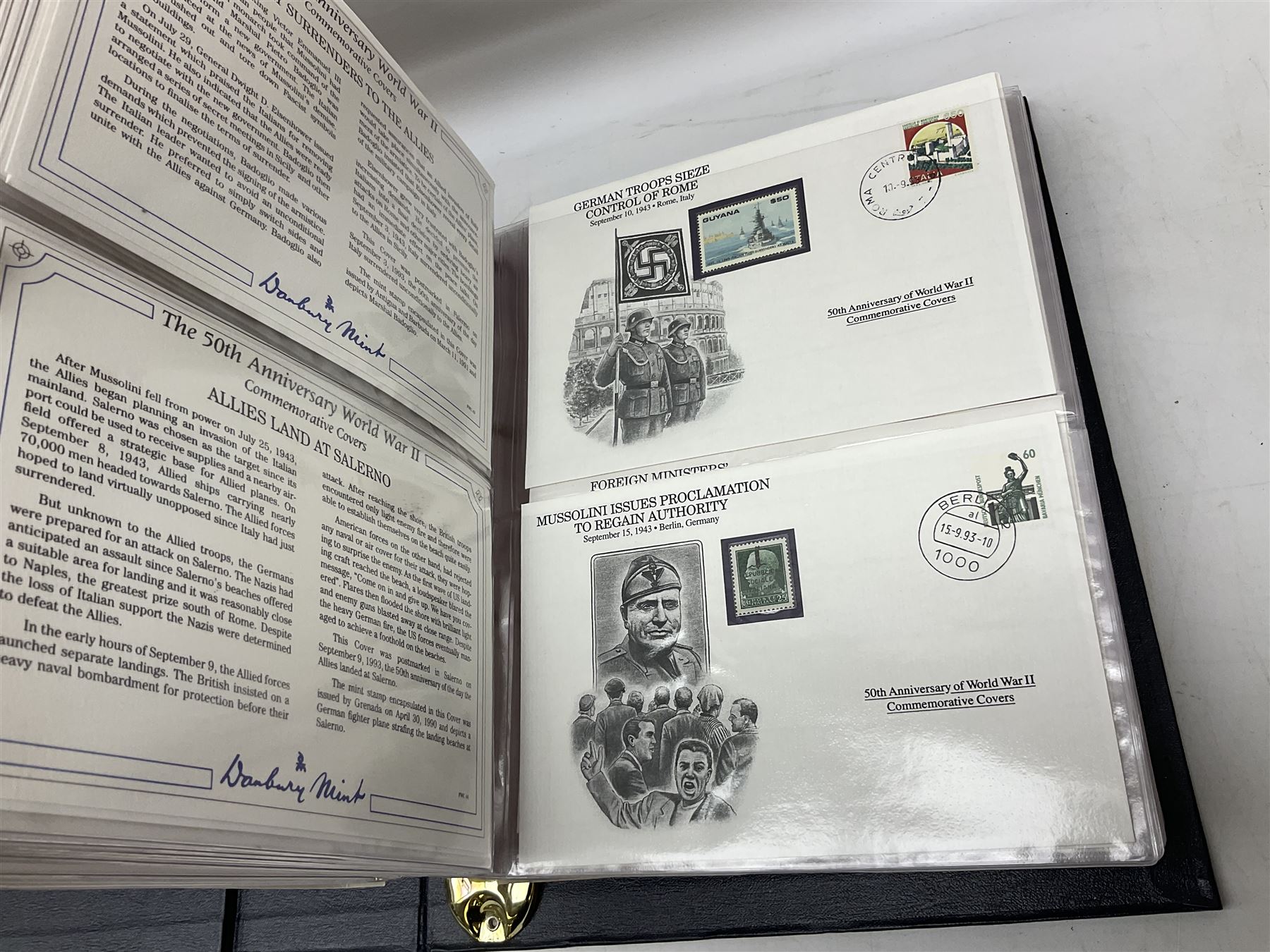 Three albums of 'The 50th Anniversary World War II Commemorative Covers Collection' - Image 4 of 8