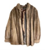 Ladies short mink fur jacket