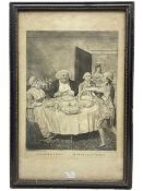'Fasting in Lent. Jeuner dans le Carême', mezzotint pub. Carington Bowles 1792, 35cm x 25cm
