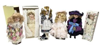 Six dolls to include Fair Lady 'Lara'