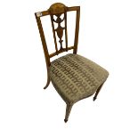 Edwardian satinwood bedroom chair