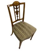 Edwardian satinwood bedroom chair