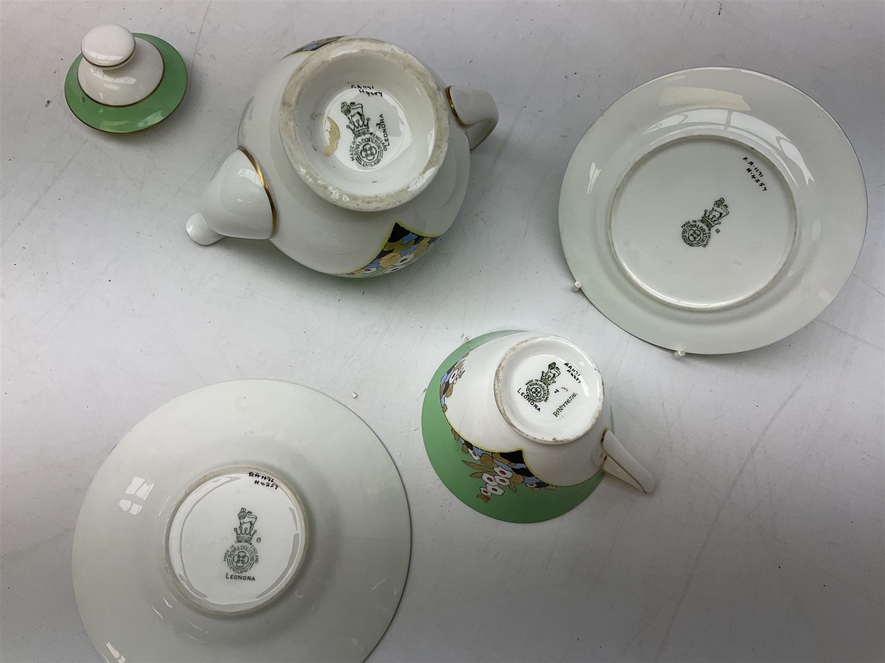 Royal Doulton Leonora pattern tea wares - Image 5 of 5