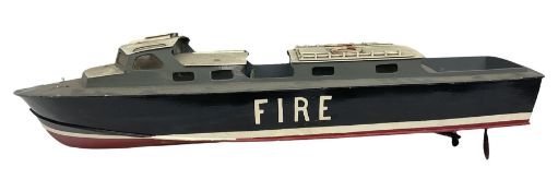 Model of a rescue fire rescue launch boat