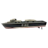 Model of a rescue fire rescue launch boat