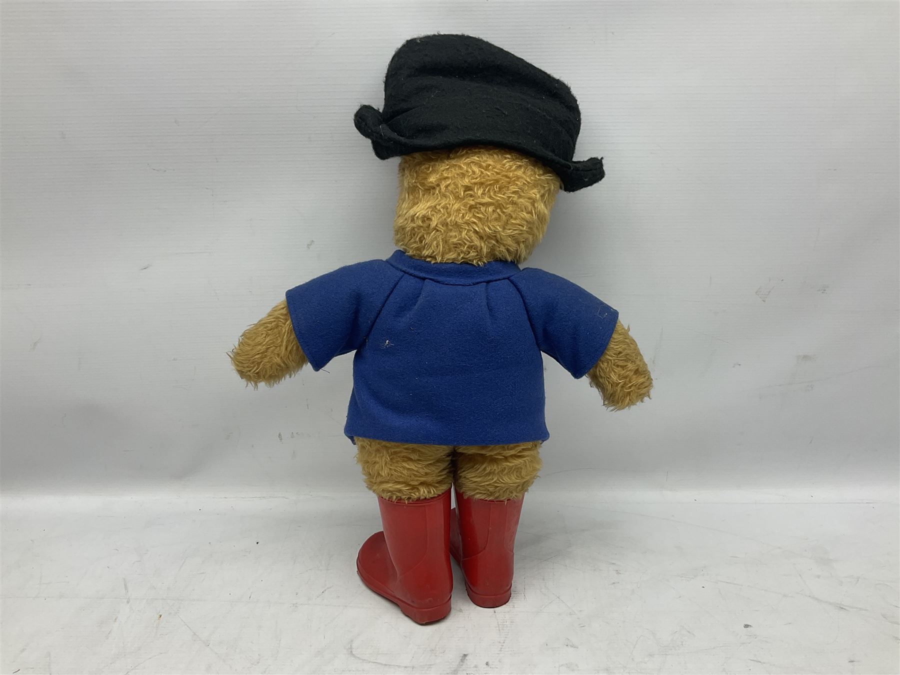 Paddington Bear in a blue felt jacket and black felt hat - Image 5 of 6