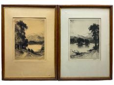 John Fulwood (British 1854-1931): 'Loch Venachar' and 'Loch Achray'