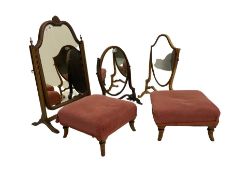 Victorian style mahogany dressing table mirror