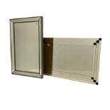 Rectangular frameless wall mirror (61cm x 92cm)