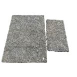 Grey shaggy pile rug (225cm x 163cm)