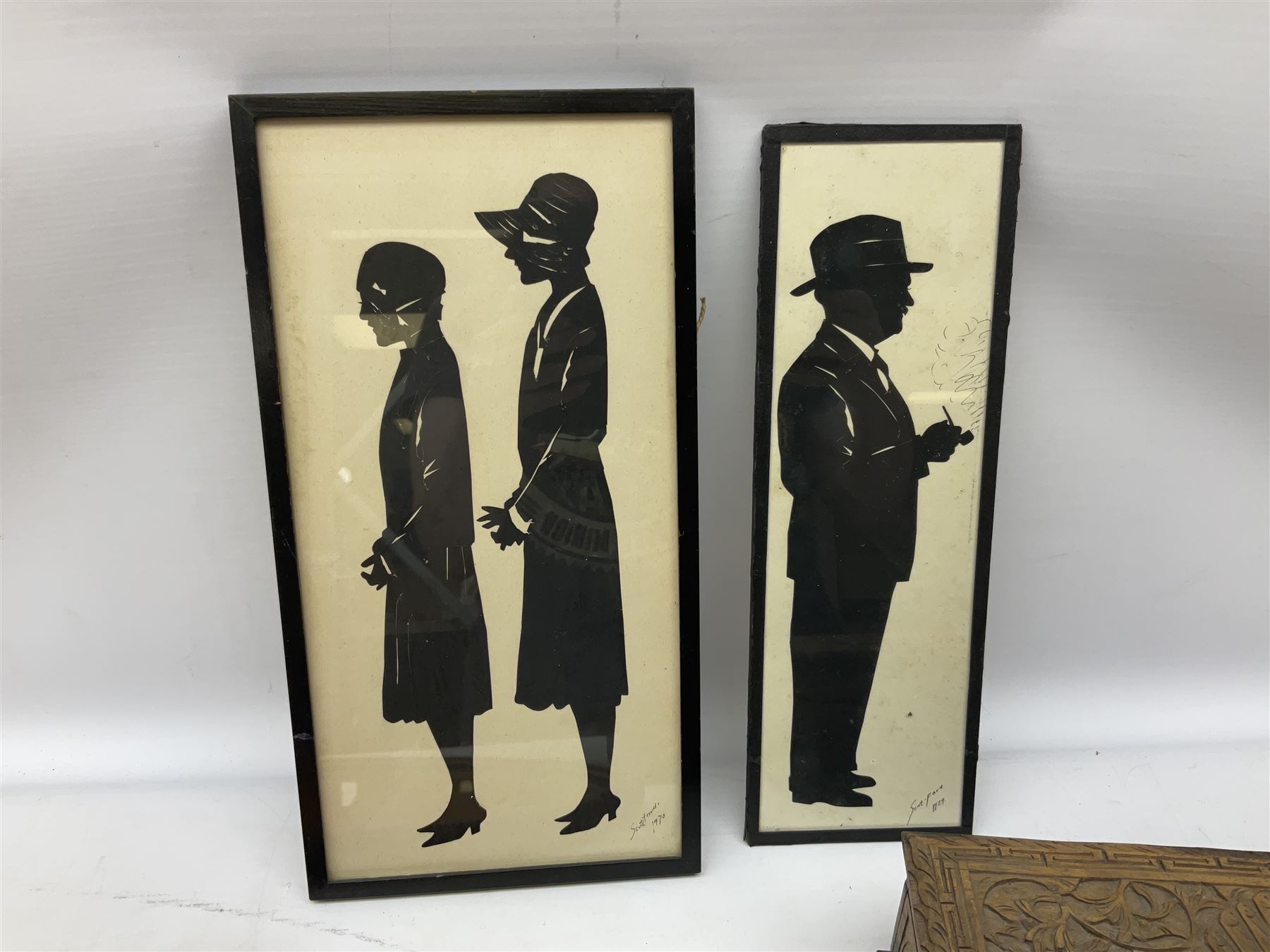 Two Scott-Ford framed silhouettes - Image 2 of 7