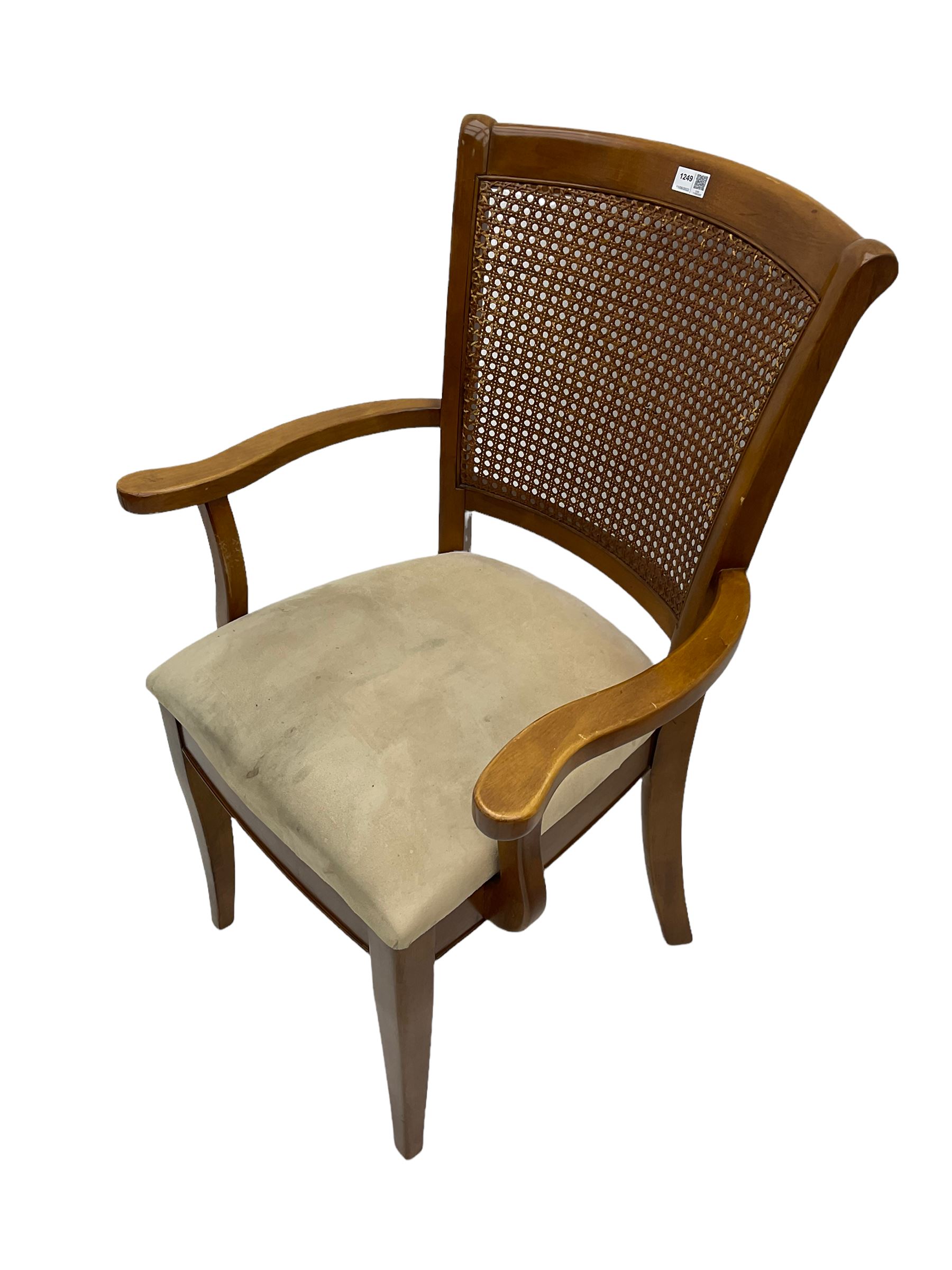 Eight various walnut dining chairs - Image 3 of 3