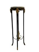 Classical plant stand with marble effect top