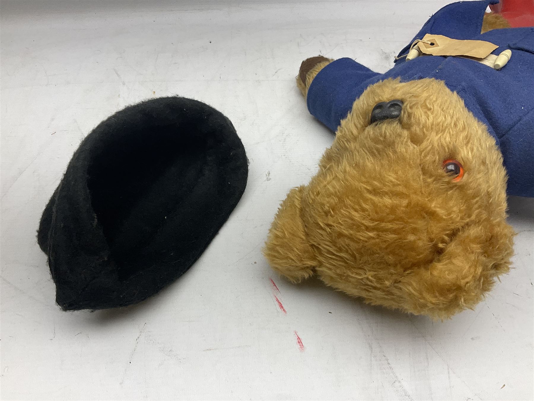 Paddington Bear in a blue felt jacket and black felt hat - Image 6 of 6