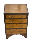 Edwardian inlaid mahogany bureau