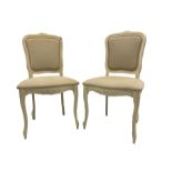 Pair French style side chairs