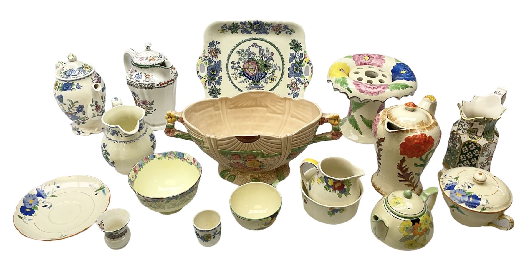 Group of ceramics to include Art Deco examples