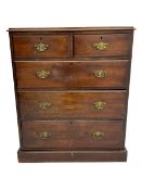 19th century stained pine chest