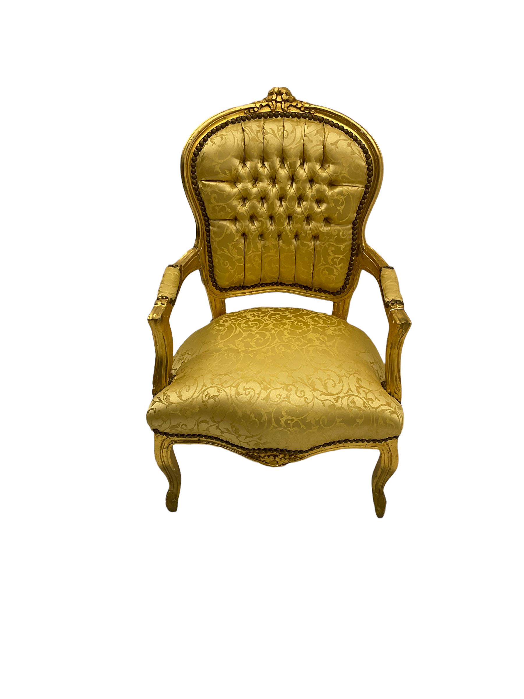 French style gilt armchair - Image 2 of 2