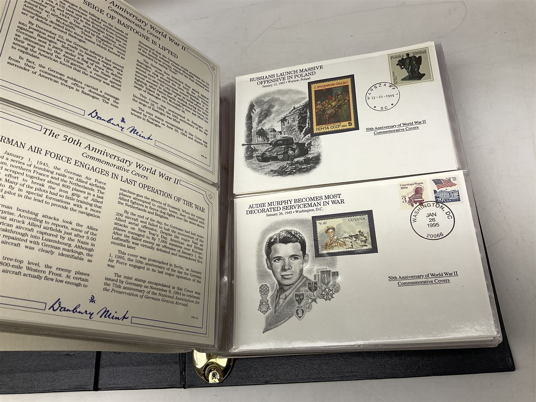 Three albums of 'The 50th Anniversary World War II Commemorative Covers Collection' - Image 5 of 8