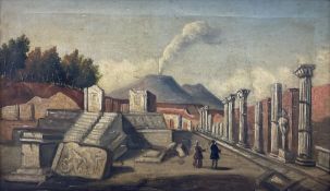 English School (19th century): Victorian Tourists Visiting the Ruins of Pompeii