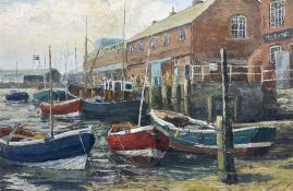 Barry Claughton (British 20th century): 'Scarborough Fishing Boats'