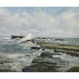 Betty Edgar (British 20th century) and Walter Goodin (British 1907-1992): 'Filey Brigg'