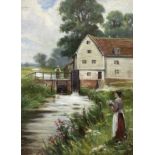Joel Owen aka Francis E Jamieson (British 1895-1950): Mill at Sonning on the River Thames